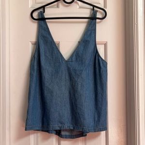 Urban Outfitters denim sleeveless top - large